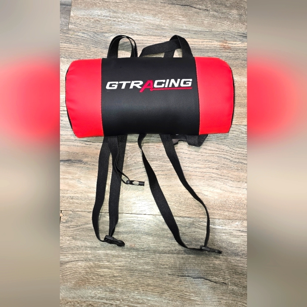 GTRacing Gaming Chair Racing Style Lower Back Pillow Red & Black